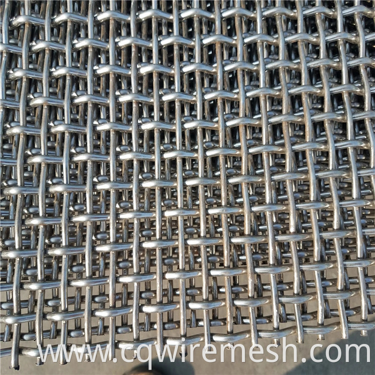 Galvanized Square Woven Wire Mesh / Stainless Steel Crimped Wire Mesh